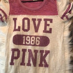 Victoria’s Secret pink T-shirt